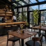 Horeca-Mangohout-Tafelblad-3cm-Dik-espresso