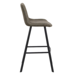 Horeca-Metalen-Barstoel-LUCIANO-Olijf-Microvezel-Z