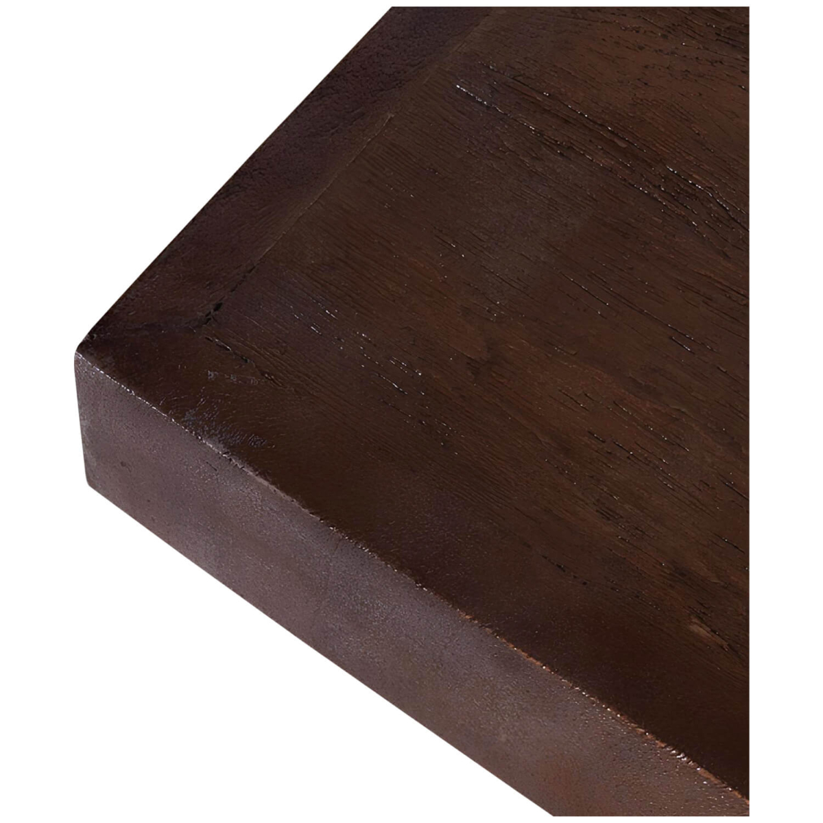 Table de Restaurant en Bois de Manguier Avec Pied Pliable - 70x70 cm – Image 3