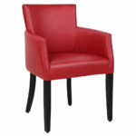 Horeca-Armstoel-OMEGA-Bordeaux-Kunstleer