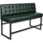 Horeca-Eetbank-ALASKA-Donker-Groen-Kunstleer-150cm