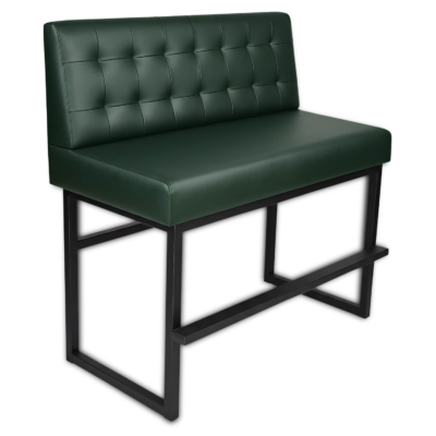 Horeca-Eetbank-ALASKA-Donker-Groen-Kunstleer