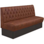 Horeca-Eetbank-CAPITON-Cognac-Microvezel-Met-Gognac-Knopen-180