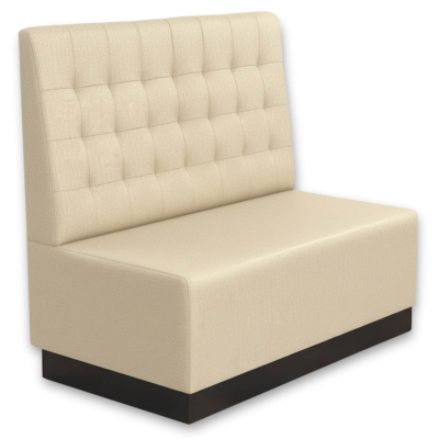 Horeca-Eetbank-ECO-LUNA-120cm-Creme-Stof