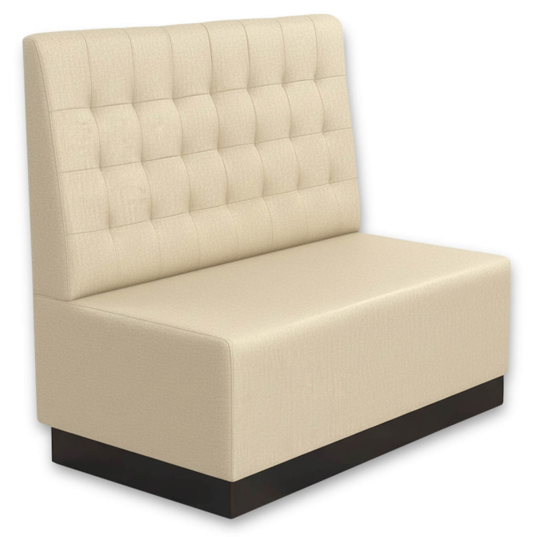 Horeca-Eetbank-ECO-LUNA-120cm-Creme-Stof