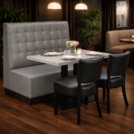 Horeca-Eetbank-ECO-LUNA-Grijs-Kunstleer