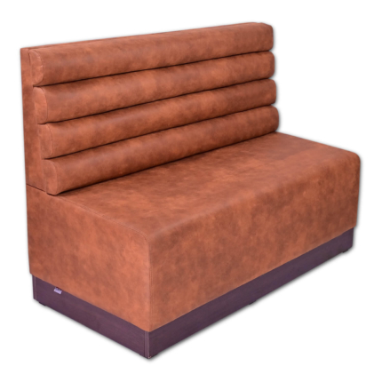 Horeca-Eetbank-Ibiza-Microvezel-Cognac-140-cm