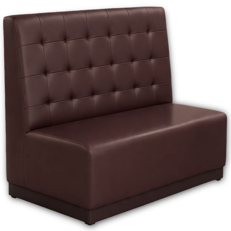 Horeca-Eetbank-Napoli-Kunstleer-Bruin-120-cm