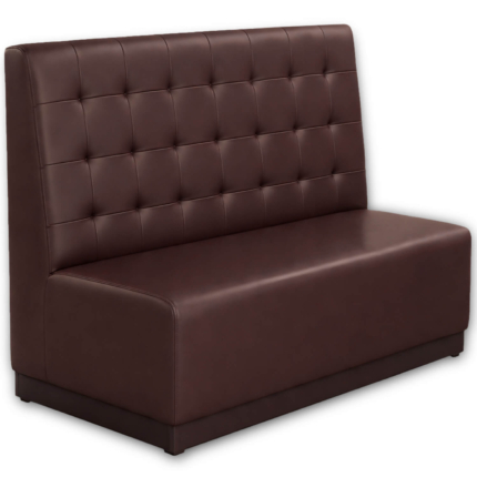 Horeca-Eetbank-Napoli-Kunstleer-Bruin-140-cm