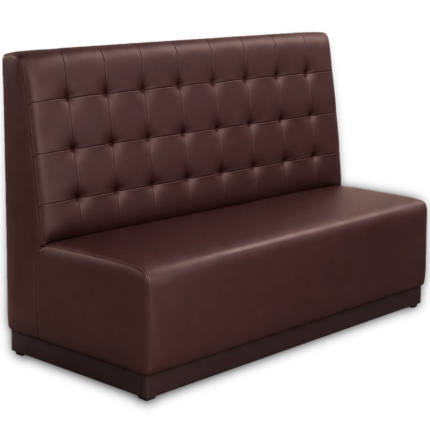 Horeca-Eetbank-Napoli-Kunstleer-Bruin-150-cm