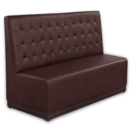 Horeca-Eetbank-Napoli-Kunstleer-Bruin-180-cm