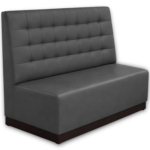 Horeca-Eetbank-Napoli-Kunstleer-Grijs-140-cm