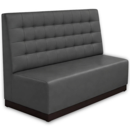 Horeca-Eetbank-Napoli-Kunstleer-Grijs-150-cm