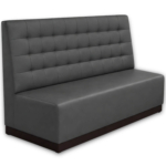 Horeca-Eetbank-Napoli-Kunstleer-Grijs-160-cm