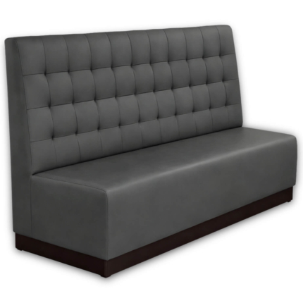 Horeca-Eetbank-Napoli-Kunstleer-Grijs-180-cm