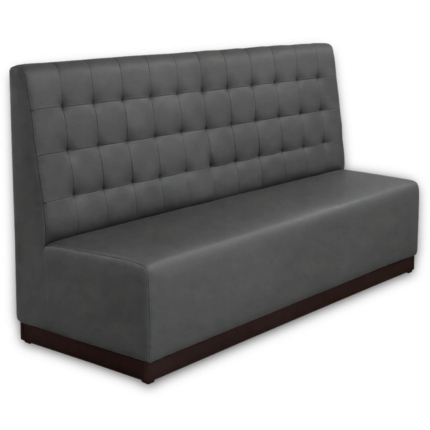 Horeca-Eetbank-Napoli-Kunstleer-Grijs-200-cm