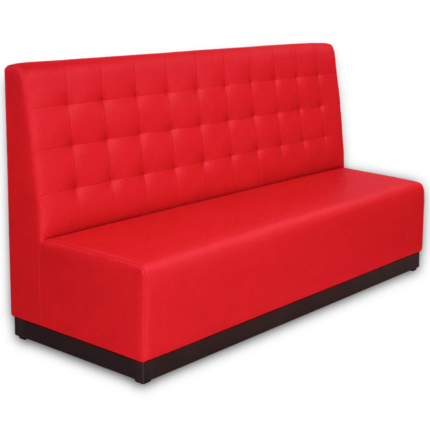 Horeca-Eetbank-Napoli-Kunstleer-Rood-180-cm