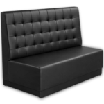 Horeca-Eetbank-Napoli-Kunstleer-Zwart-150-cm