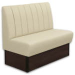 Horeca-Eetbank-SAFRAN-Creme-Stof