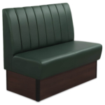 Horeca-Eetbank-SAFRAN-Donker-Groen-Kunstleer