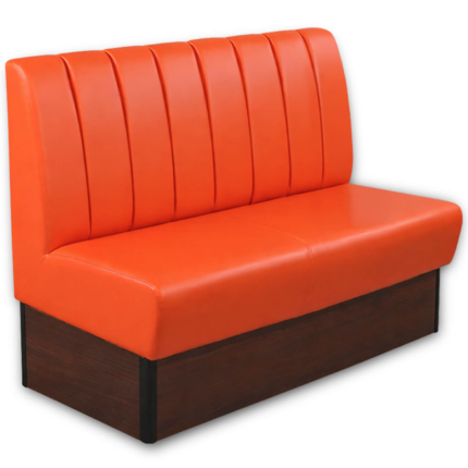 Horeca-Eetbank-Safran-120-cm-Kunstleer-Oranje1