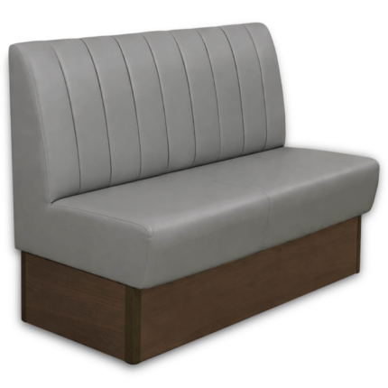 Horeca-Eetbank-Safran-140-cm-Kunstleer-Grijs