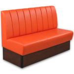 Horeca-Eetbank-Safran-140-cm-Kunstleer-Oranje