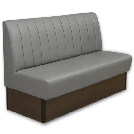 Horeca-Eetbank-Safran-160-cm-Kunstleer-Grijs