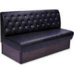 Horeca-Eetbank-Safran-Kunstleer-Capiton-Met-Geel-Kristal-Knopen-160-cm