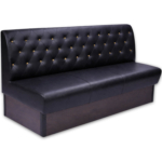 Horeca-Eetbank-Safran-Kunstleer-Capiton-Met-Geel-Kristal-Knopen-180-cm