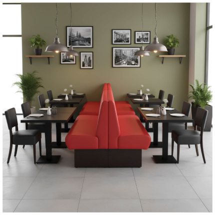 Horeca-Eetbank-Set-ROSSO-Kunstleer