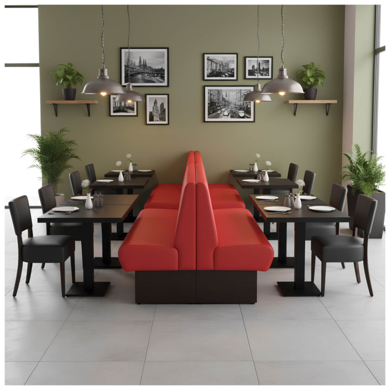 Horeca-Eetbank-Set-ROSSO-Kunstleer