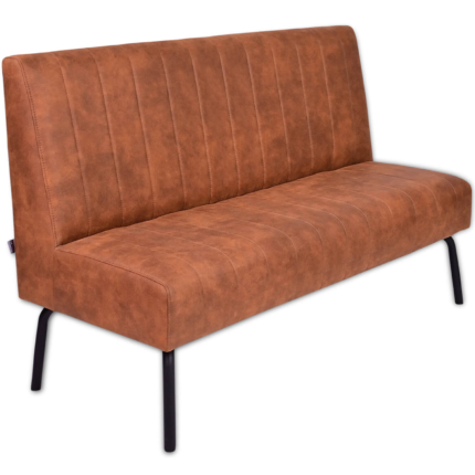 Horeca-Eetbank-Themis-Microvezel-Cognac-150-cm