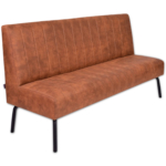 Horeca-Eetbank-Themis-Microvezel-Cognac-180-cm