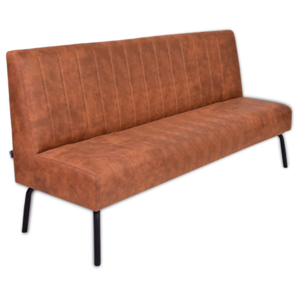 Horeca-Eetbank-Themis-Microvezel-Cognac-200-cm