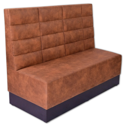 Horeca-Eetbank-Toledo-Microvezel-Cognac-140-cm