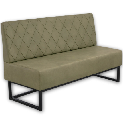 Horeca-Eetbank-Troje-Fluweel-Velvet-Groen-160-cm