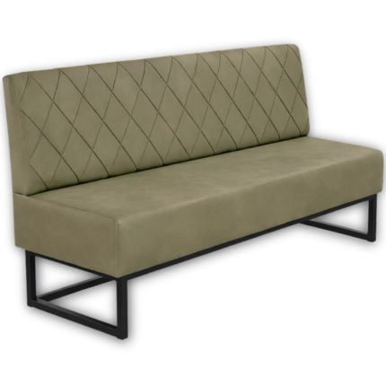 Horeca-Eetbank-Troje-Fluweel-Velvet-Groen-180-cm
