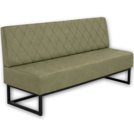 Horeca-Eetbank-Troje-Fluweel-Velvet-Groen-200-cm