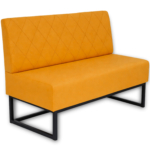 Horeca-Eetbank-Troje-Fluweel-Velvet-Oker-140-cm