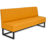 Horeca-Eetbank-Troje-Fluweel-Velvet-Oker-200-cm