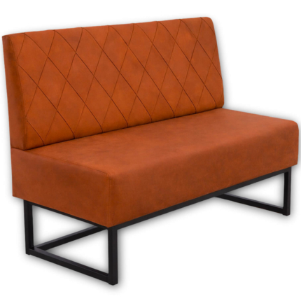 Horeca-Eetbank-Troje-Fluweel-Velvet-Roest-140-cm