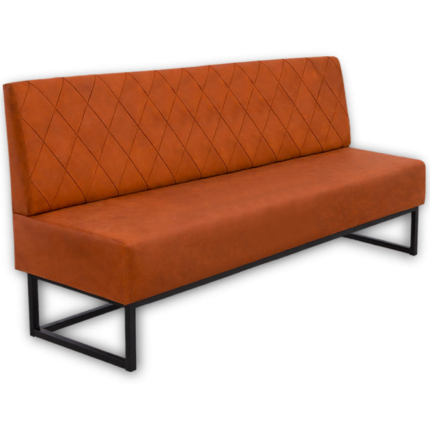 Horeca-Eetbank-Troje-Fluweel-Velvet-Roest-200-cm