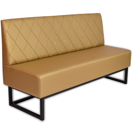 Horeca-Eetbank-Troje-Kunstleer-Goud-160-cm