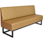 Horeca-Eetbank-Troje-Kunstleer-Goud-200-cm