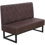 Horeca-Eetbank-Troje-Vintage-Microvezel-Bruin-140-cm