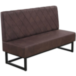 Horeca-Eetbank-Troje-Vintage-Microvezel-Bruin-150-cm