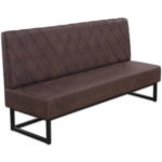 Horeca-Eetbank-Troje-Vintage-Microvezel-Bruin-180-cm