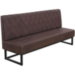 Horeca-Eetbank-Troje-Vintage-Microvezel-Bruin-200-cm