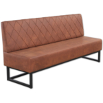 Horeca-Eetbank-Troje-Vintage-Microvezel-Cognac-200-cm